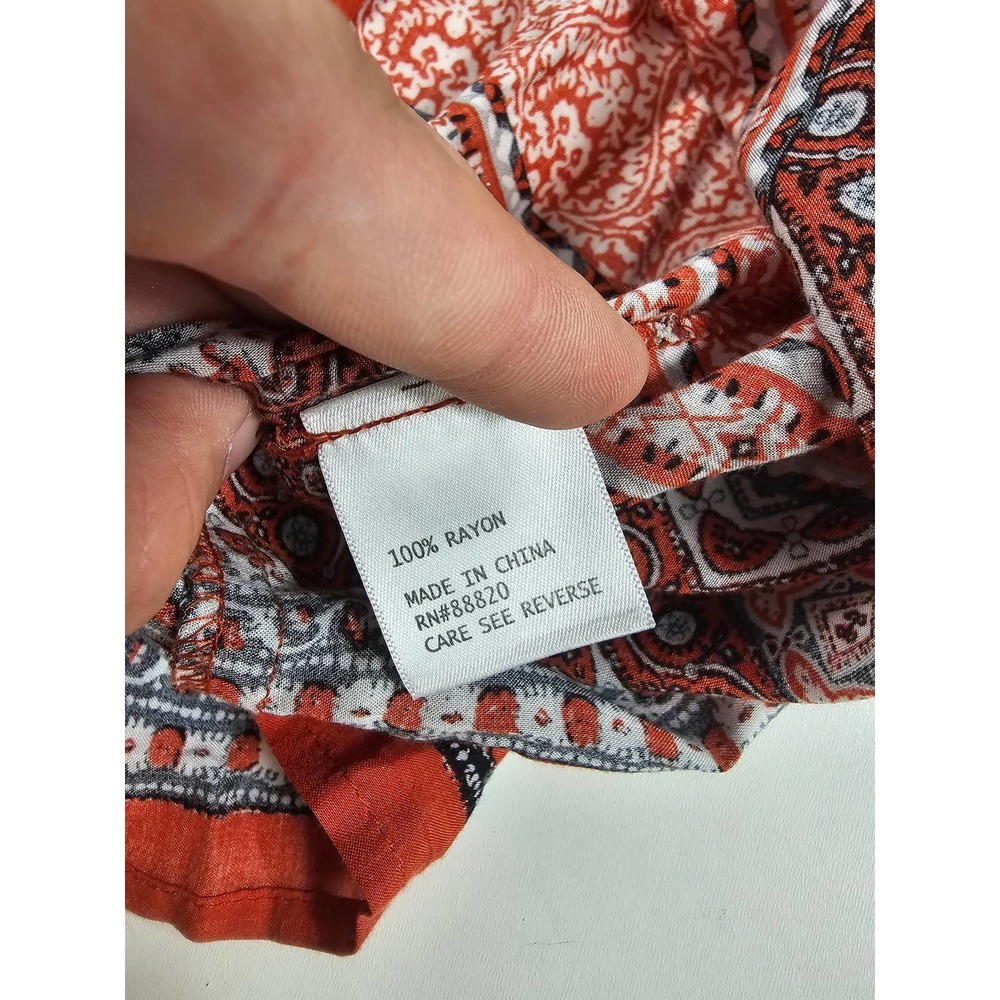 Ava Christine peasant style tunic blouse XL popover EUC  Career casual - Picture 5 of 8